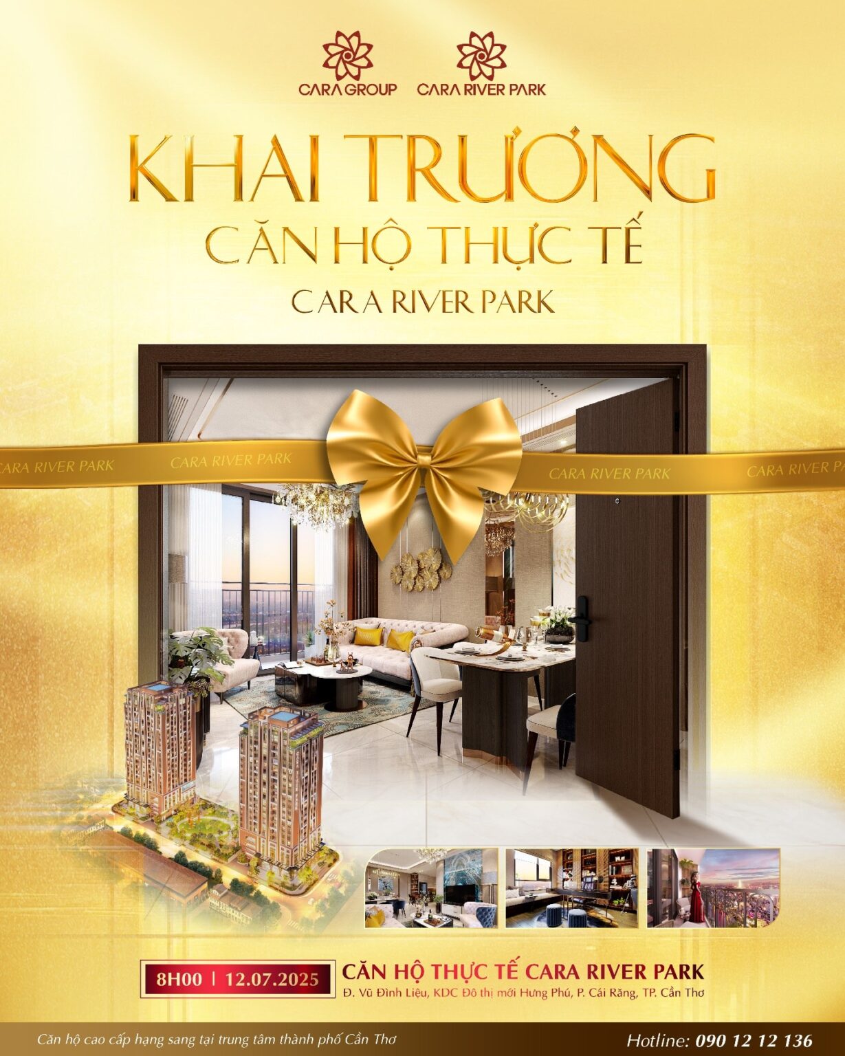 Căn hộ cao cấp hạng sang đầu tiên tại TP Cần Thơ khai trương căn hộ thực tế